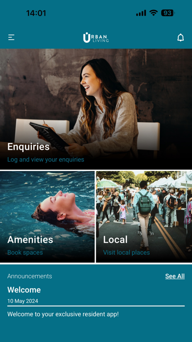 Urban Living Members App Screenshot