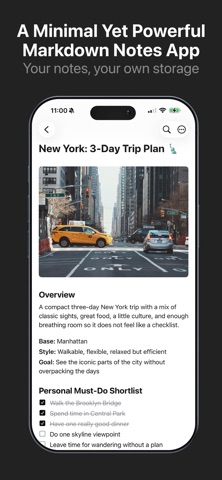 Notelane - Markdown Editor iPhone screenshot