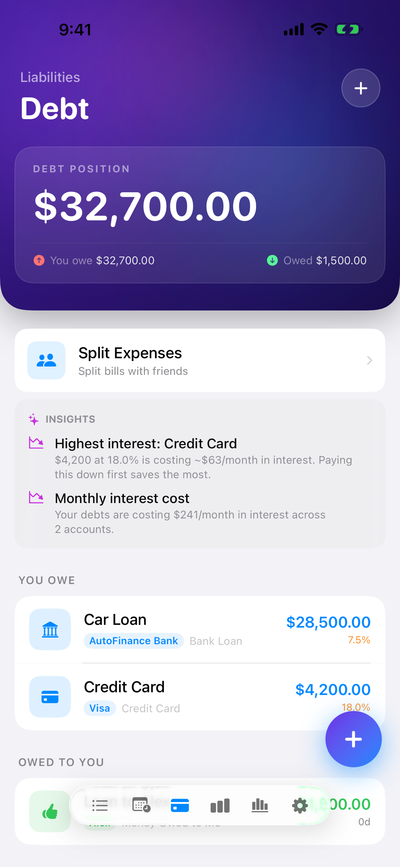 Optiexpense screenshot 2