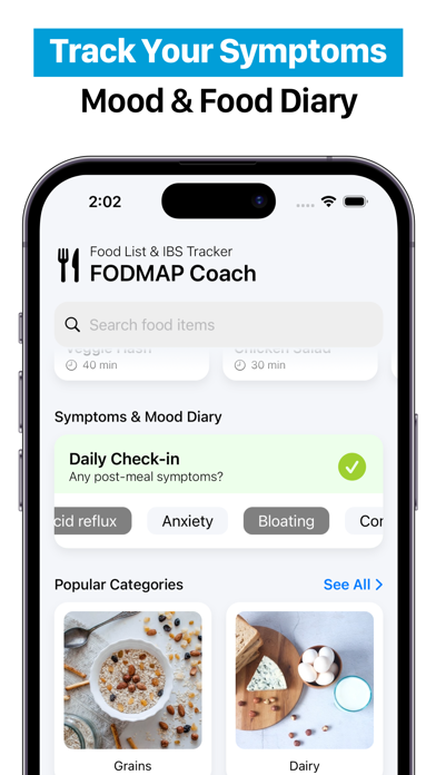 FODMAP Coach - Diet Foods Screenshot