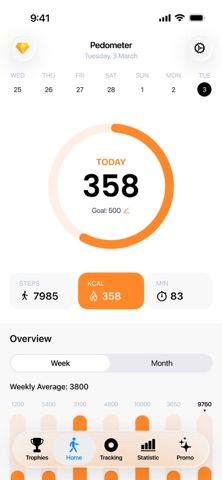 Pedometer - Run & Step Counter Screenshot 9 of 10