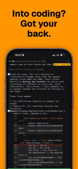 Captura de pantalla de Pling: SSH Client & SFTP en iPhone 4