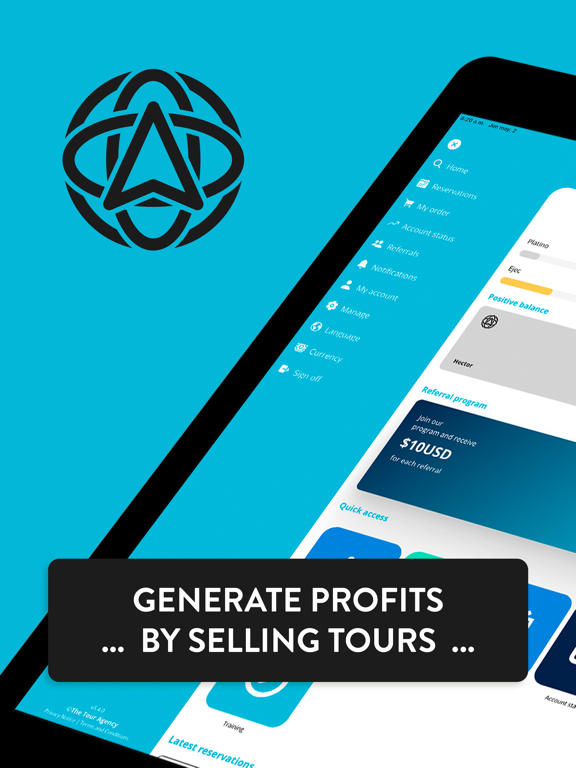 The Tour Agency Concierge TTA iPad screenshot 1 - Travel app