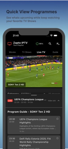 Zapto IPTV - Smartest IPTV App Screenshot 7 of 10