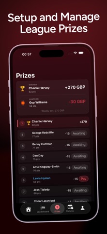 FPL Mini-League Prize Tracker screenshot