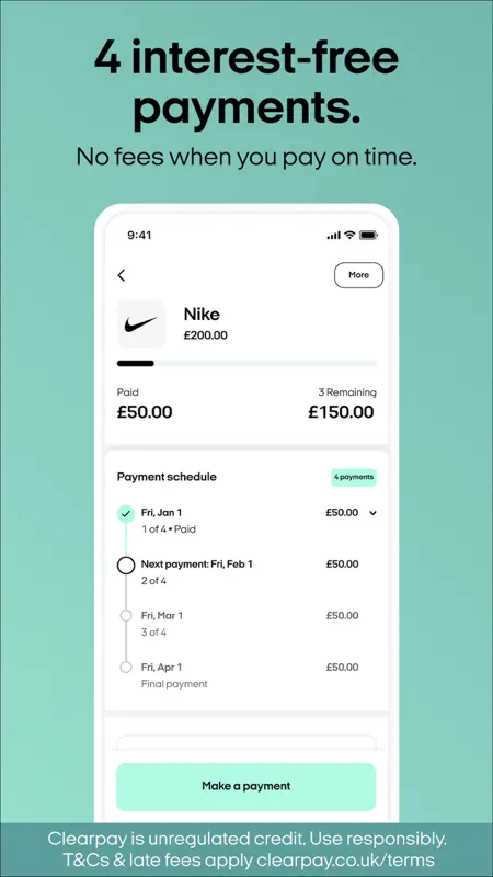 Clearpay - Buy Now, Pay Later screenshot 4 of 6
