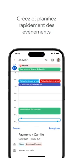 Capture d'écran de Google Agenda : Organisez-vous sur iPhone 3