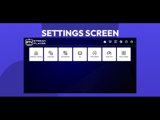 IPTV Stream Player iPad screenshot 4 - Entertainment app