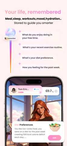 Diet&Fitness Tracker-Calove AI iPhone screenshot