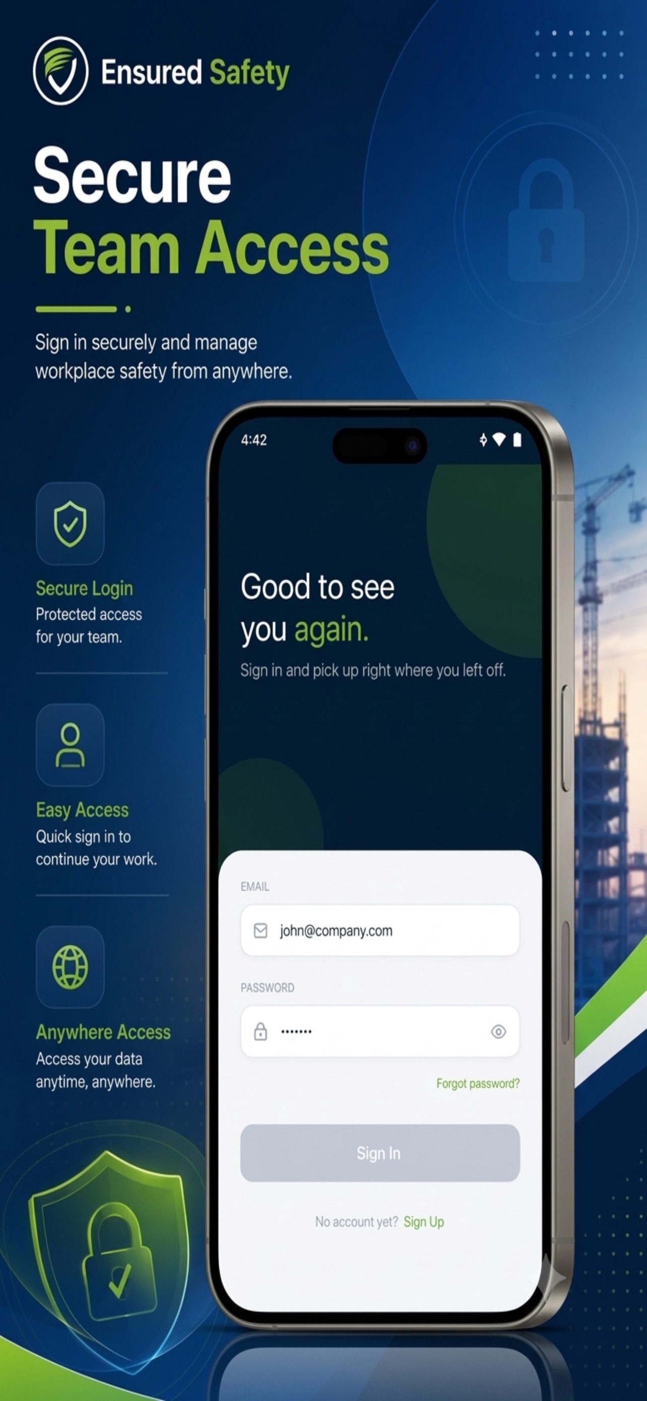 Screenshot 1 of Ensured Safety