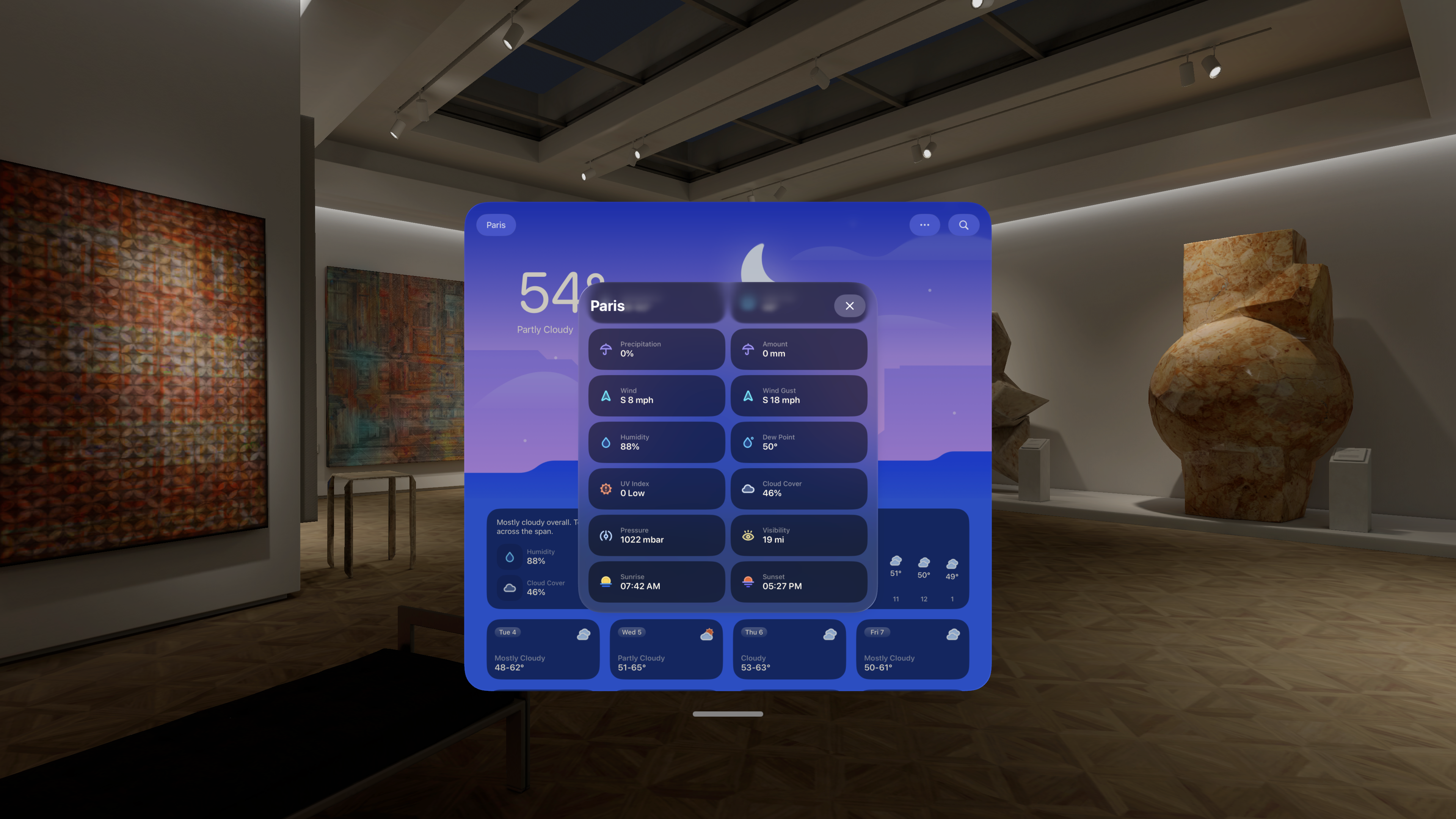 Weather mini - Trip Forecasts