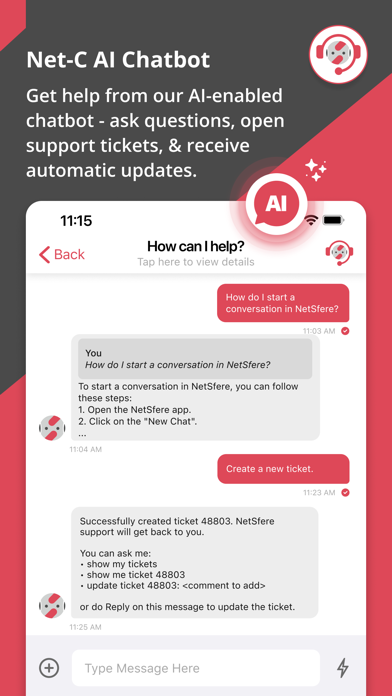 NetSfere Secure Messaging Screenshot