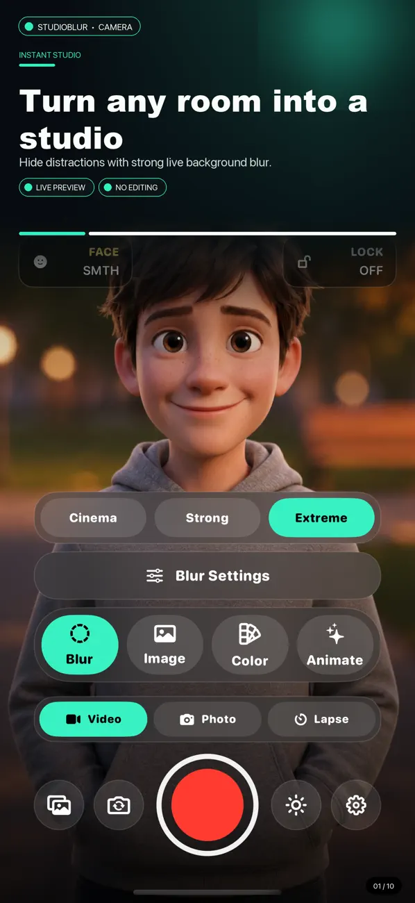 Screenshot #1 pour Blur Background - StudioBlur