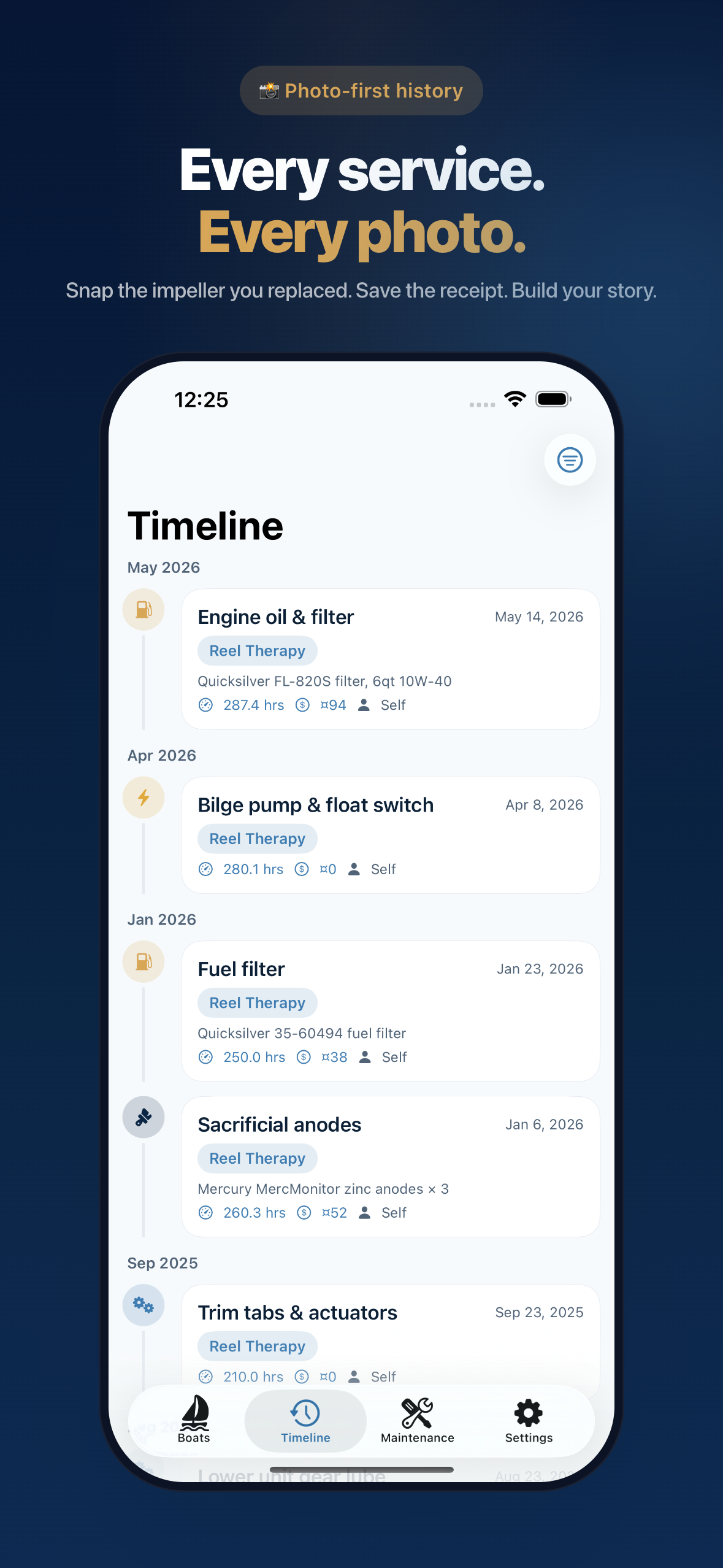 Skipper: Boat Maintenance Log