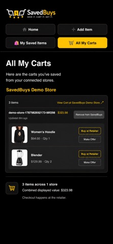 SavedBuys Screenshot 9 of 9