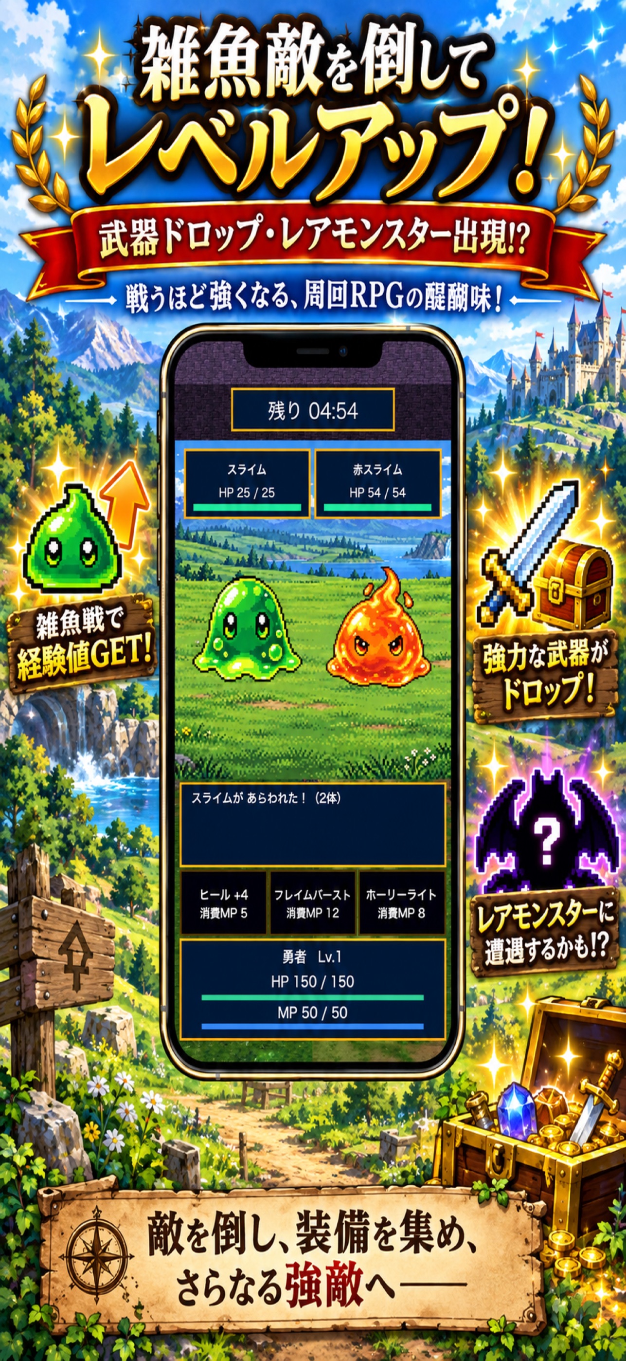 Screenshot 3 of 5-Minute Hero: Roguelite RPG