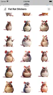 fat rat stickers iphone screenshot 3