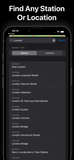 Screenshot von Railway Map - OpenRailwayMap auf dem iPhone 3