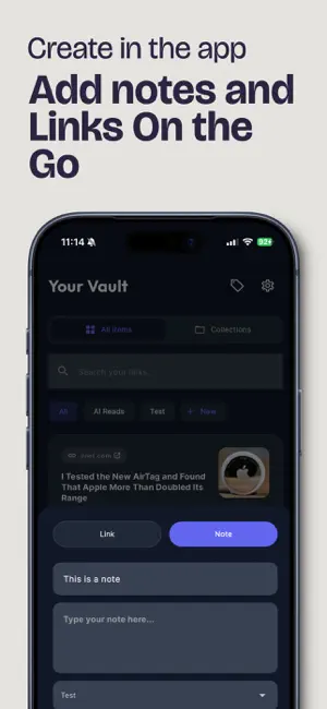 UniVault: Link Manager screenshot 2