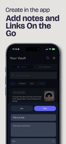 UniVault: Link Manager screenshot
