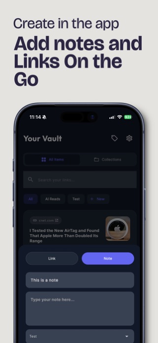 UniVault: Link Manager Screenshot 2 of 5