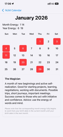 NUM Calendar Screenshot 2 of 5