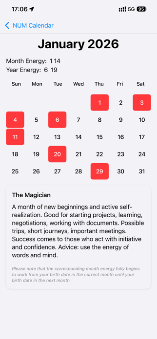 NUM Calendar Screenshot 2 of 5