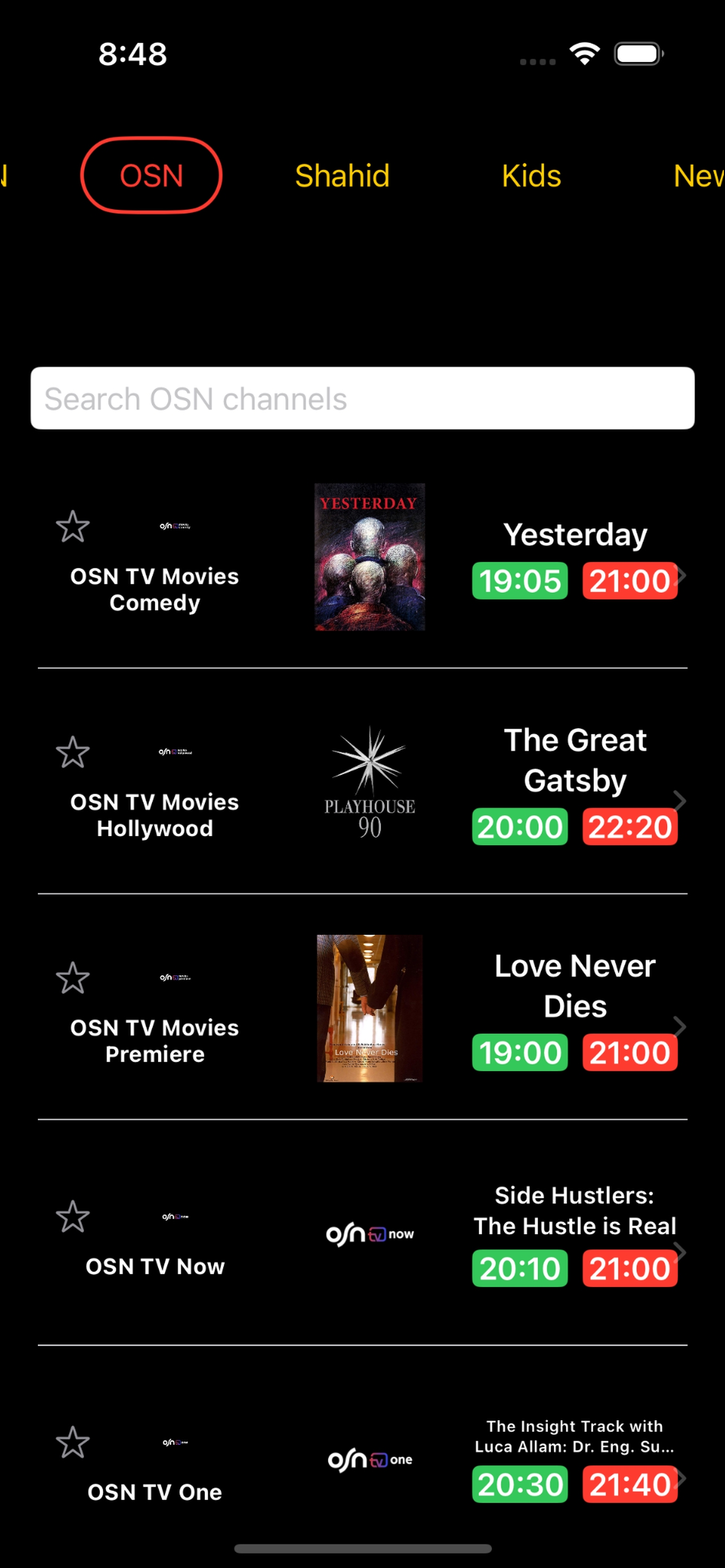 Omega TVGuide screenshot 5