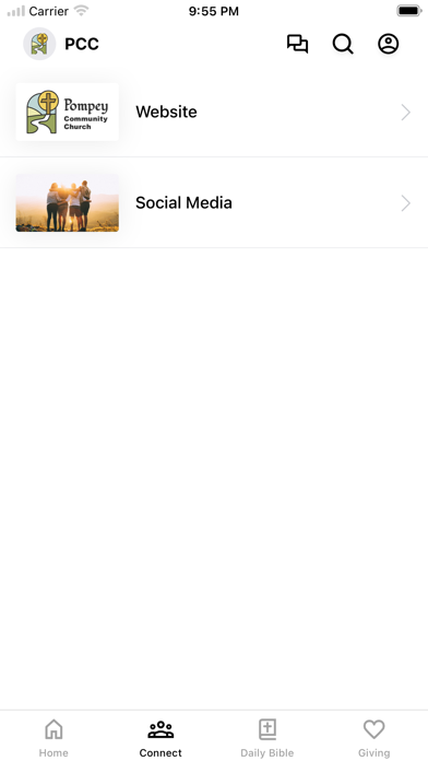 Pompey Community Church iPhone screenshot