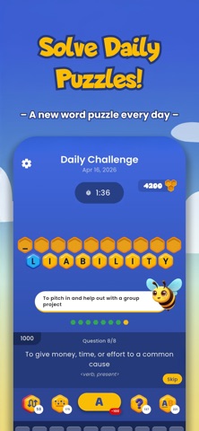 Beehive: Word Puzzle Challenge Screenshot 1 of 6