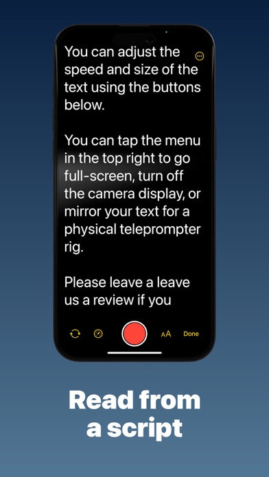 Telepromter for Video Screenshot