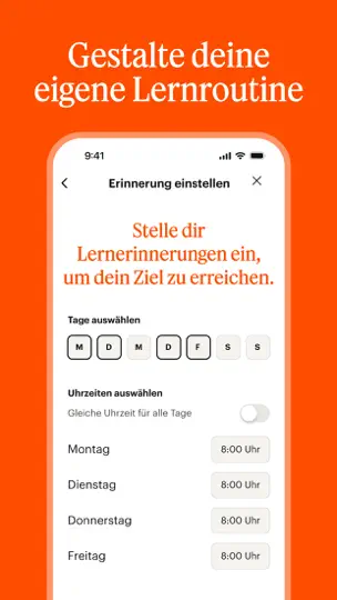 Screenshot von Babbel – Sprachen Lernen auf dem iPhone 7