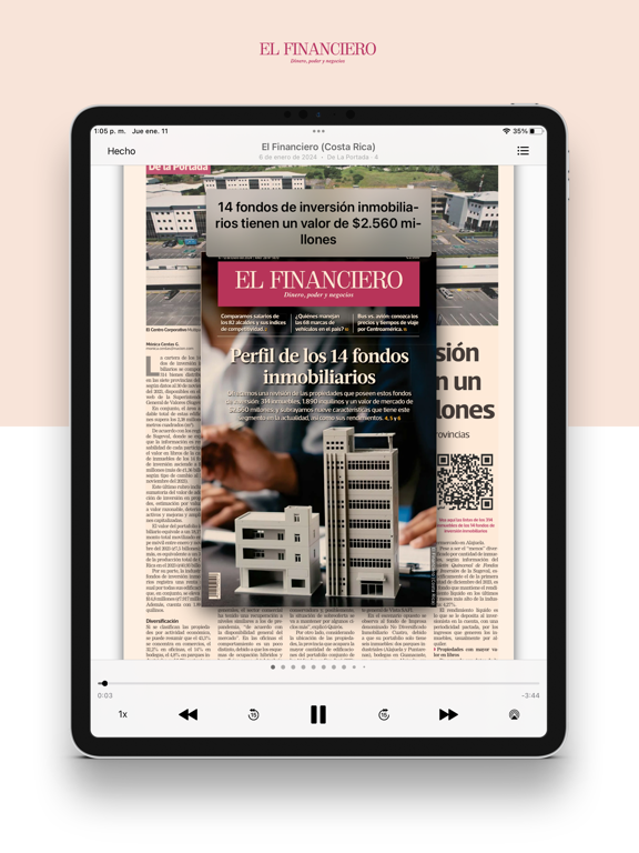 El Financiero Costa Rica iPad screenshot 4 - News app
