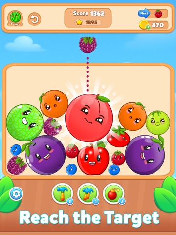 Fruit Match Juicy Drop Merge iPad screenshot