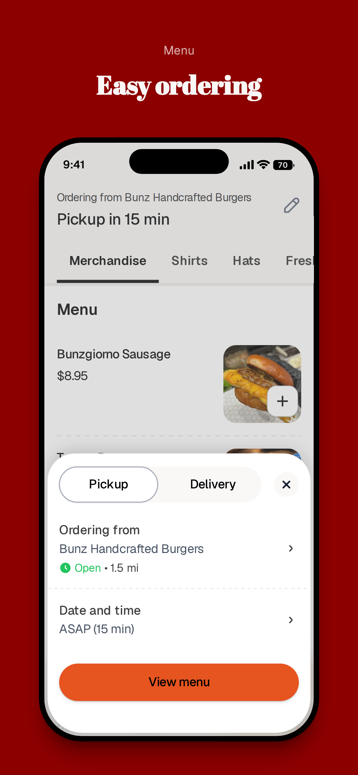 Bunz Handcrafted Burgers screenshot 3
