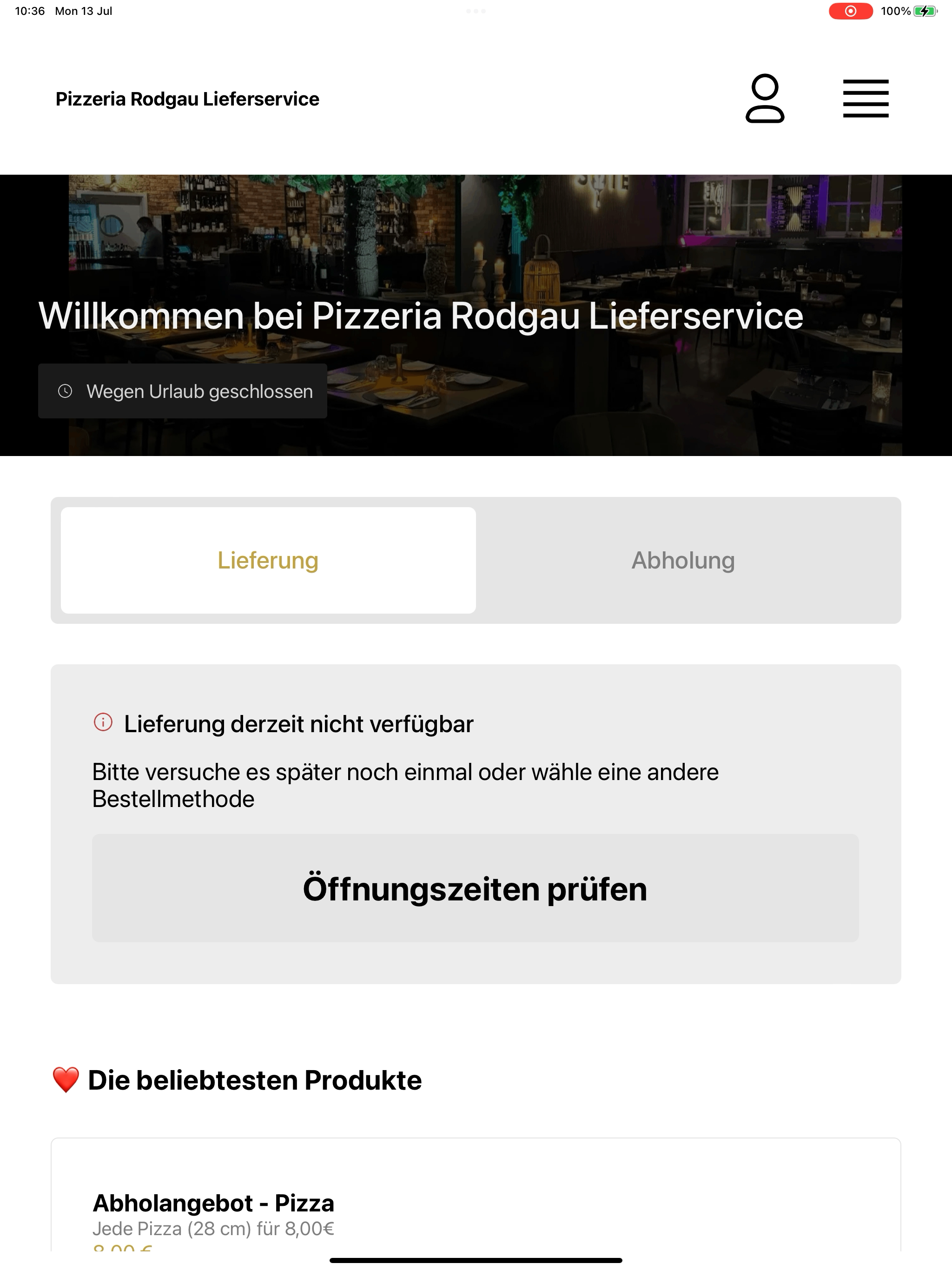 Pizzeria Rodgau screenshot 10