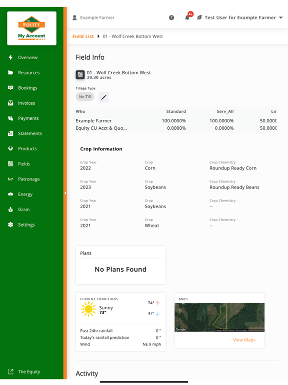 Equity My Account iPad screenshot 5 - Business app