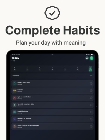 Improve AI: Journal & Habit AI iPad screenshot