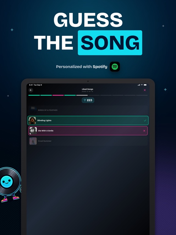 Tapzz: Guess the Song Quiz iPad screenshot 1