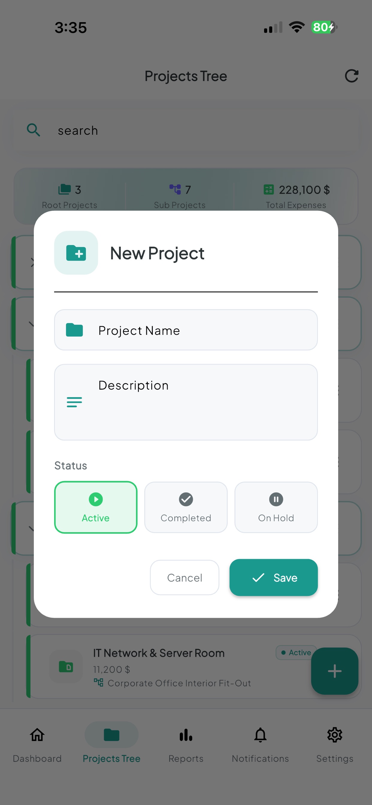 Screenshot 6 of Project Budget - المشاريع