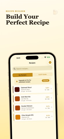 Brew Log, Recipes, Calc - Wort iPhone screenshot