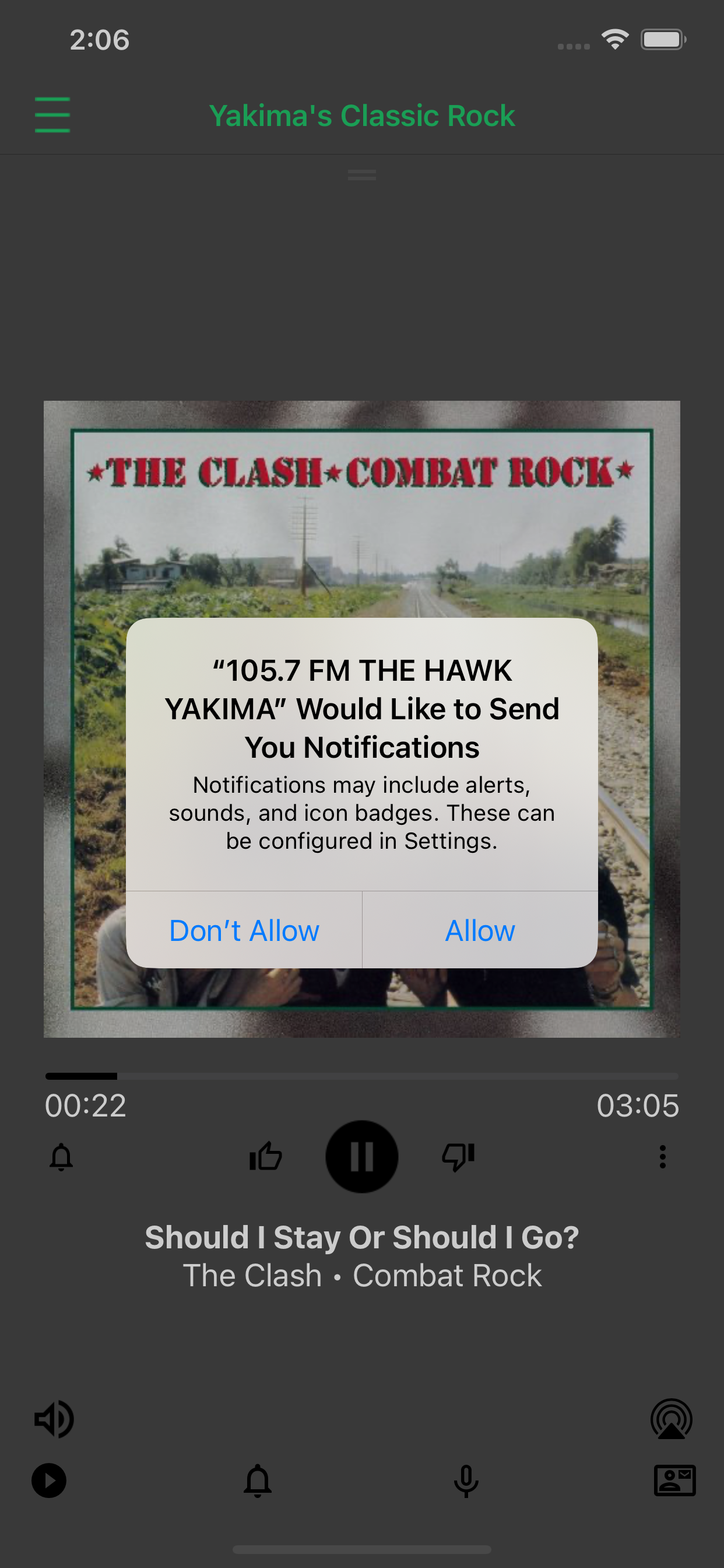 105.7 FM THE HAWK YAKIMA