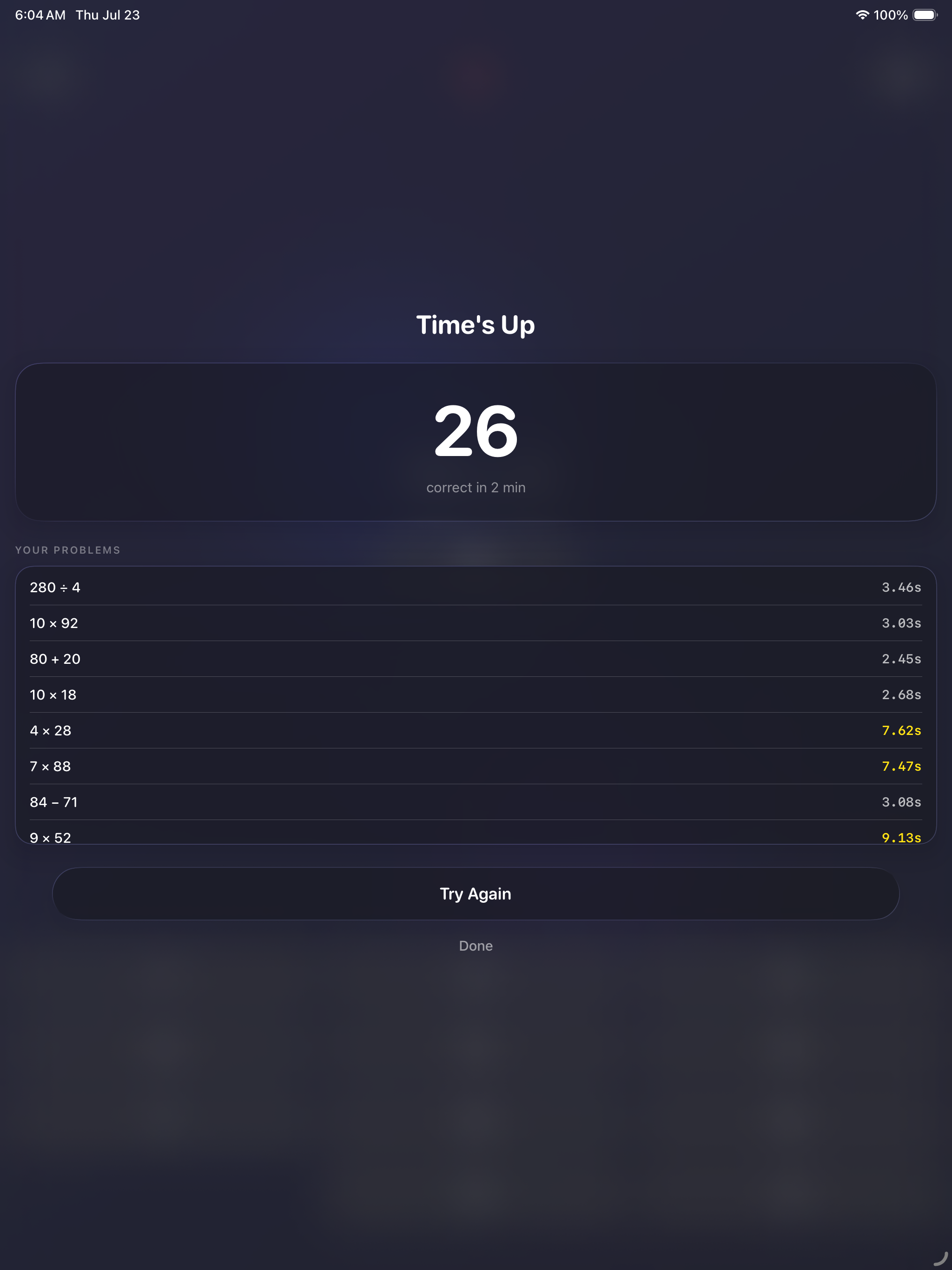 Arithmetic - Mental Math screenshot 12