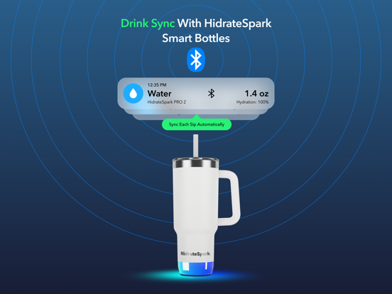 HidrateSpark Water Tracker iPad screenshot