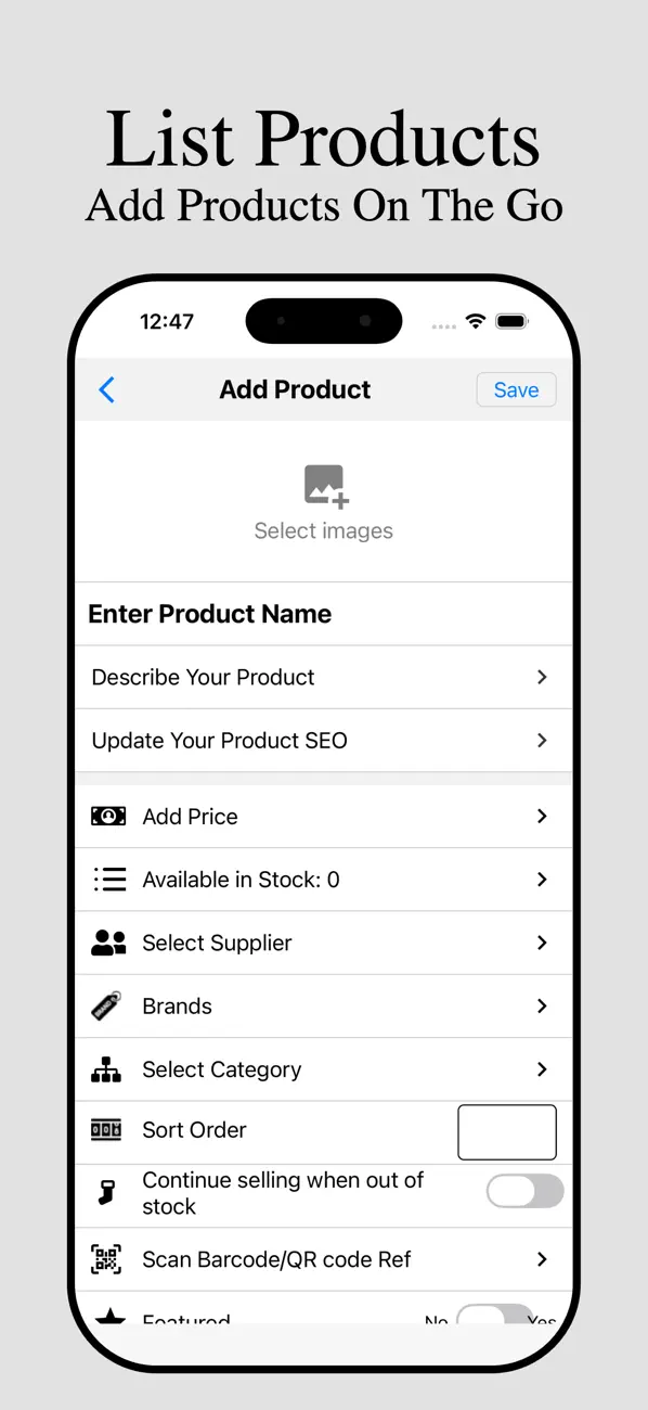 Screenshot #1 pour JustSell GO