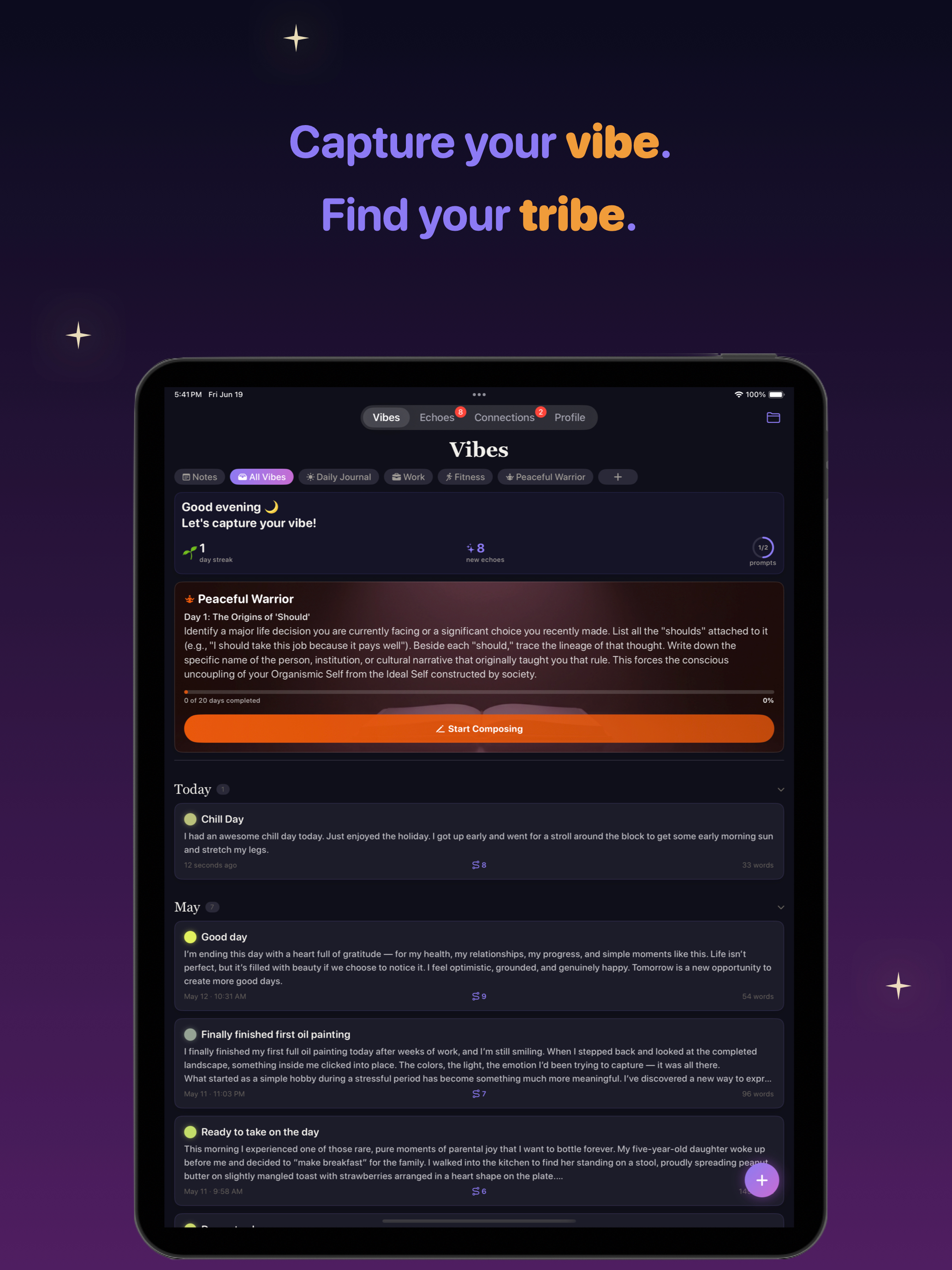 VibeEchoes: Reflective Journal