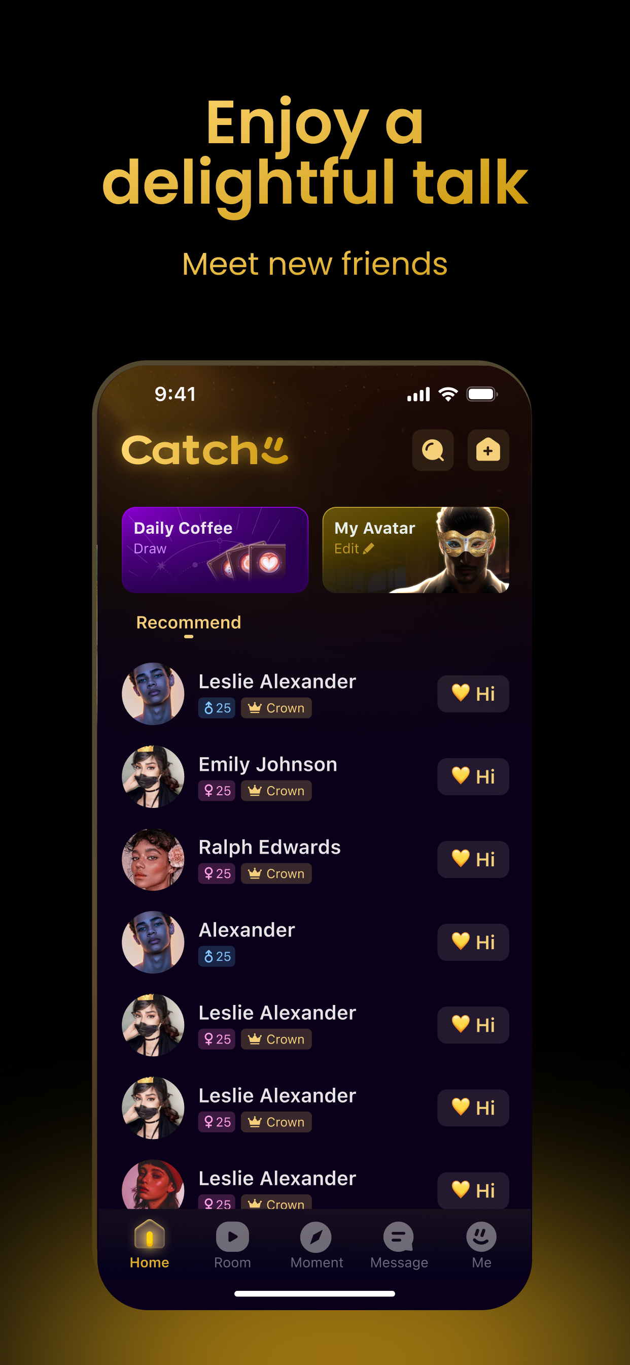 Catchii-Voice party Rooms