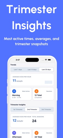 Baby Kick Counter App iPhone screenshot