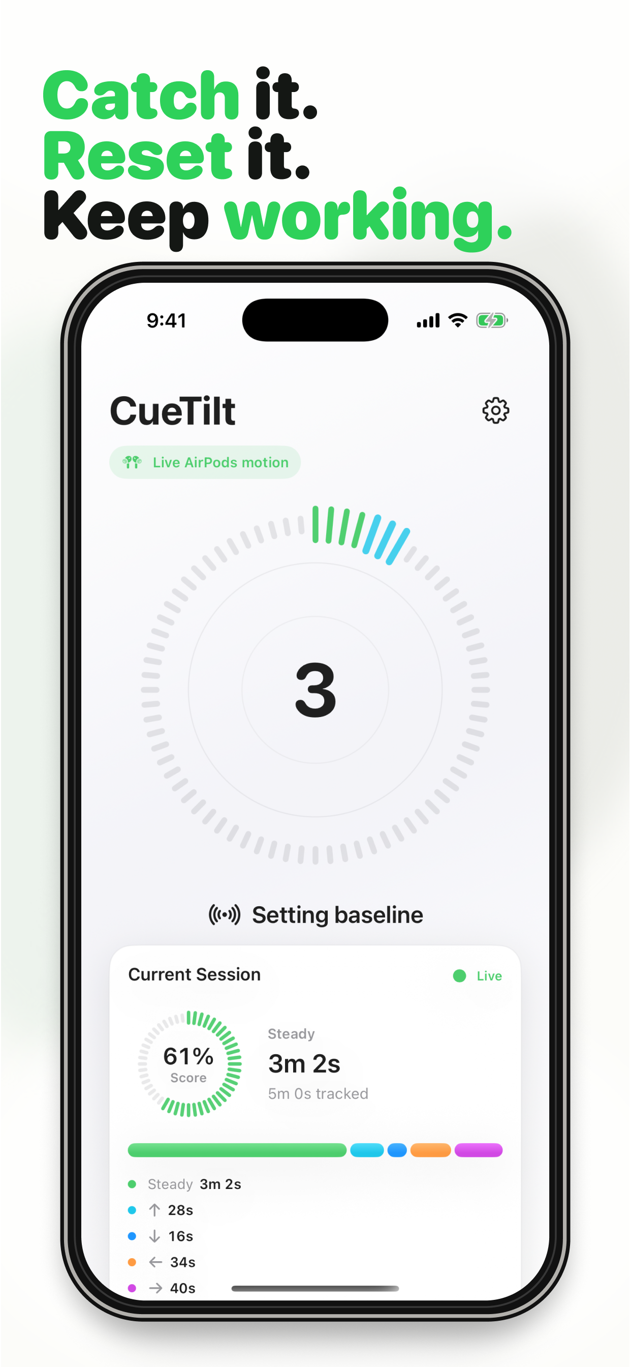 CueTilt: Neck Posture Feedback screenshot 5