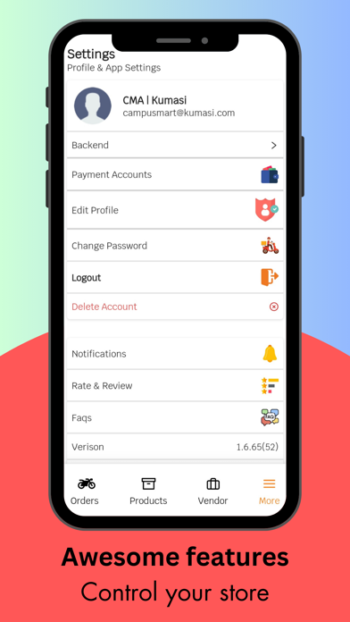 Camfriq Seller Screenshot